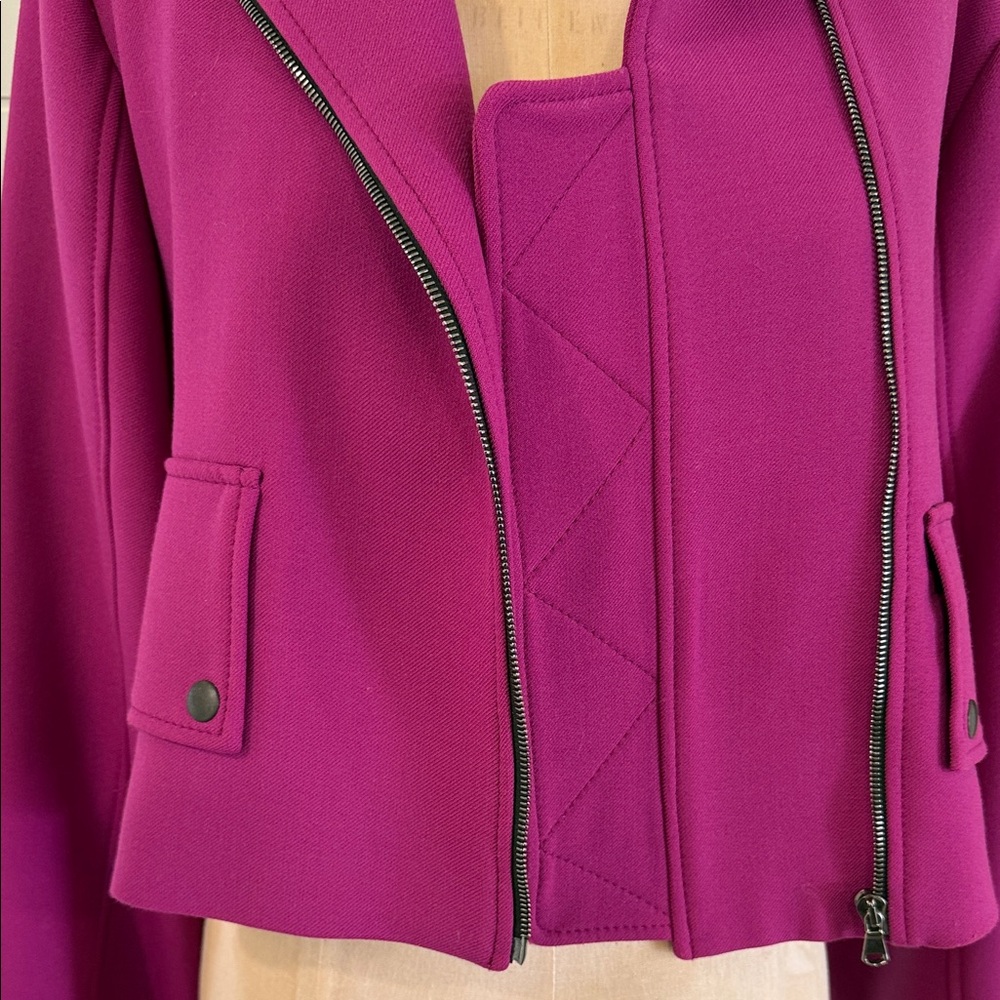 Dorothee Schumacher fuscia crop military jacket - Picture 5 of 14